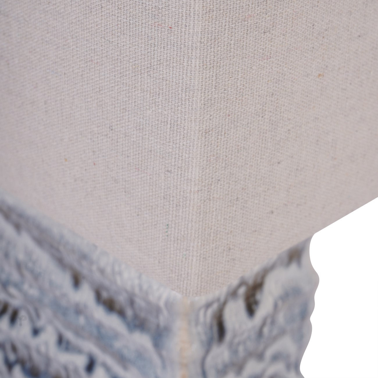 Sereno Off White Ceramic Square Table Lamp